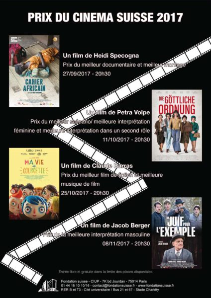 Affiche Prix du cinema suisse.indd