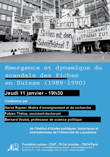 Affiche scandale des fiches