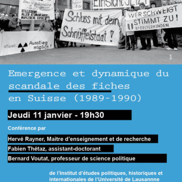 Emergence et dynamique du « scandale des fiches » en Suisse (1989-1990)